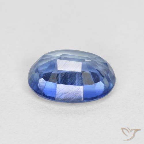 Cianite Blu scuro naturale da 1.05 ct, Ovale, VS-SI
