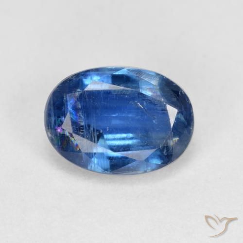 1.12ct Naturale Blu medio Cianite, Ovale, VS-SI, Photo A