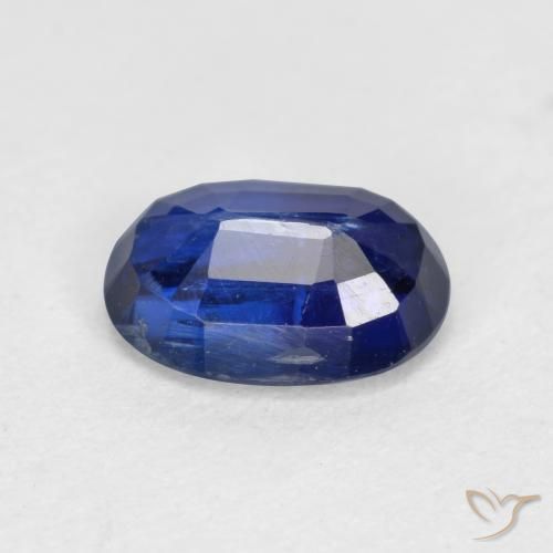 Cianite Blu scuro naturale da 1.10 ct, Ovale, VS-SI