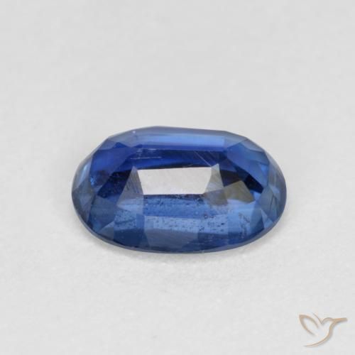 Cianite Blu scuro naturale da 0.96 ct, Ovale, VS-SI