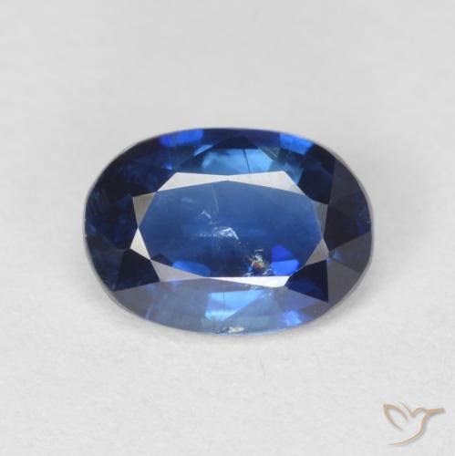 1.04ct Naturale Blu acceso Cianite, Ovale, VS-SI