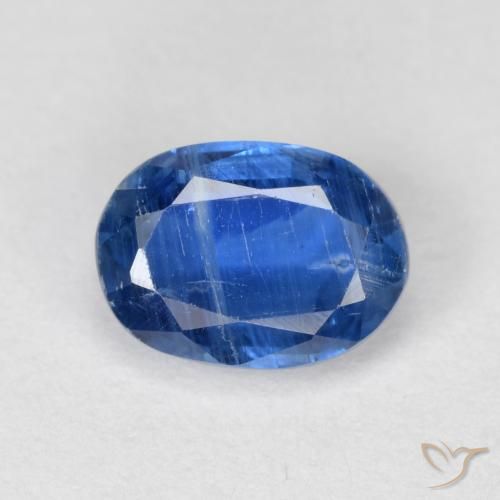 1.15ct Naturale Blu scuro Cianite, Ovale, VS-SI