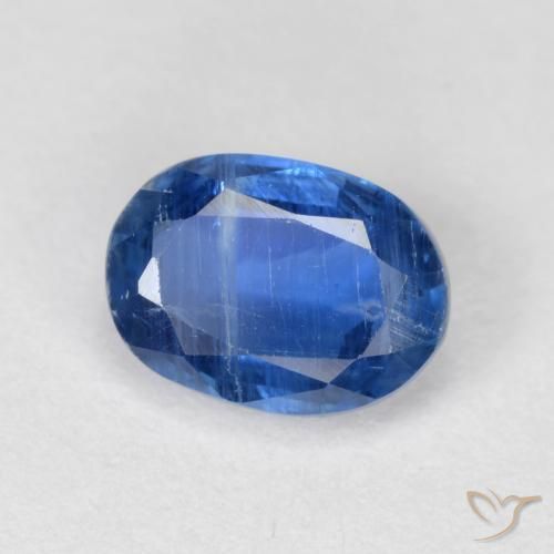 Cianite Blu scuro naturale da 1.15 ct, Ovale, VS-SI