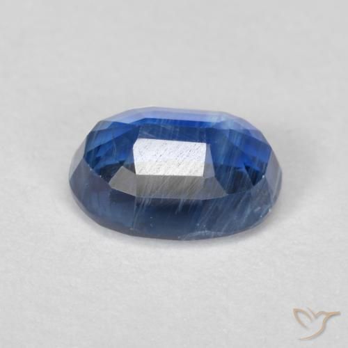 Cianite Blu scuro naturale da 1.15 ct, Ovale, VS-SI