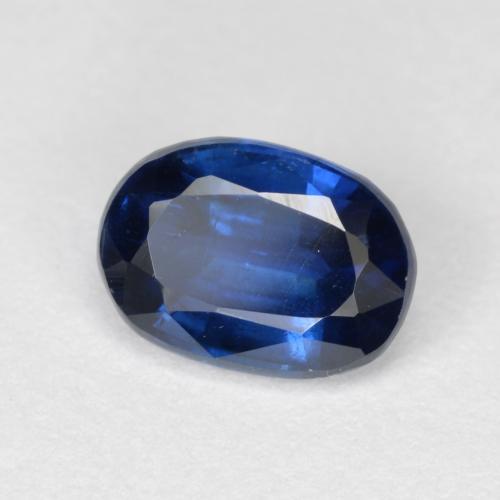 Cianite naturale blu intenso da 1,16 ct, taglio ovale, VS-SI