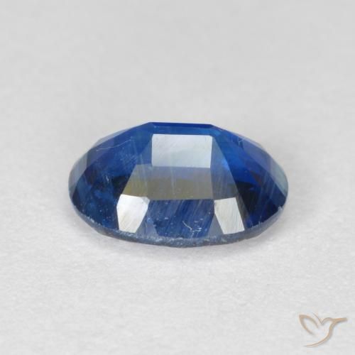 Cianite Blu scuro naturale da 1.14 ct, Ovale, VS-SI