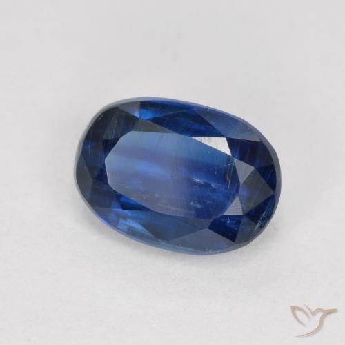 Cianite Blu scuro naturale da 1.14 ct, Ovale, SI