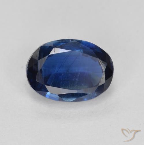 Cianite Blu navy naturale da 1.21 ct, Ovale, SI