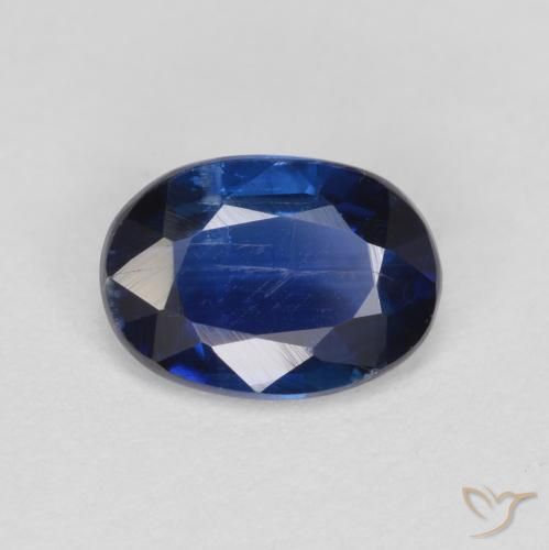 Cianite Blu scuro naturale da 0.92 ct, Ovale, SI
