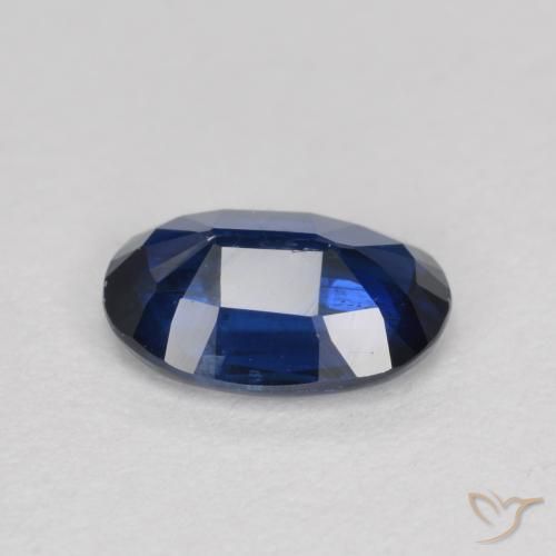 Cianite Blu scuro naturale da 0.92 ct, Ovale, SI