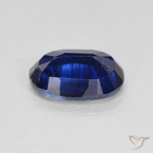 Cianite Blu navy naturale da 1.00 ct, Ovale, SI