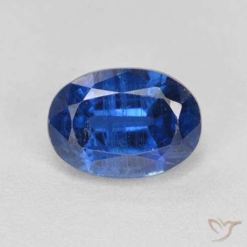 1.29ct Naturale Blu navy Cianite, Ovale, VS-SI