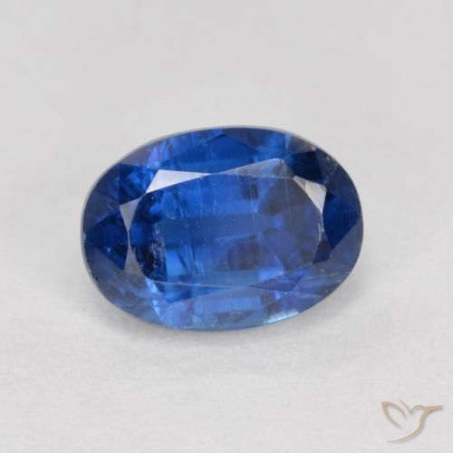 Cianite Blu navy naturale da 1.29 ct, Ovale, VS-SI