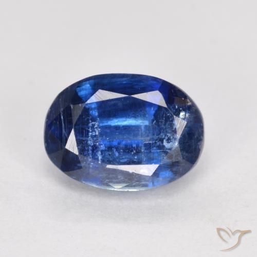 Cianite Blu navy naturale da 1.29 ct, Ovale, SI