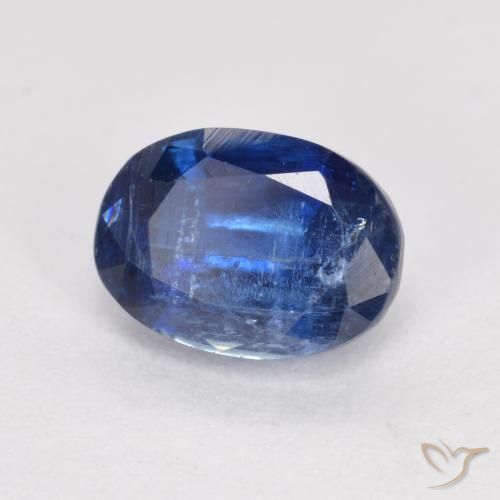 Cianite Blu navy naturale da 1.29 ct, Ovale, SI