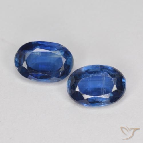 1.98ctw Naturale Blu navy Cianite, Ovale, SI