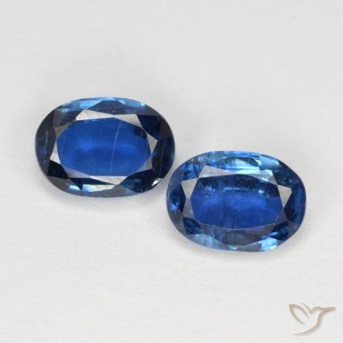 2.28ctw Naturale Blu navy Cianite, Ovale, VS-SI