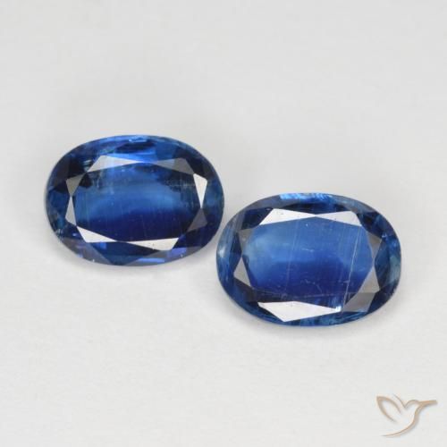 1.88ctw Naturale Blu navy Cianite, Ovale, VS-SI