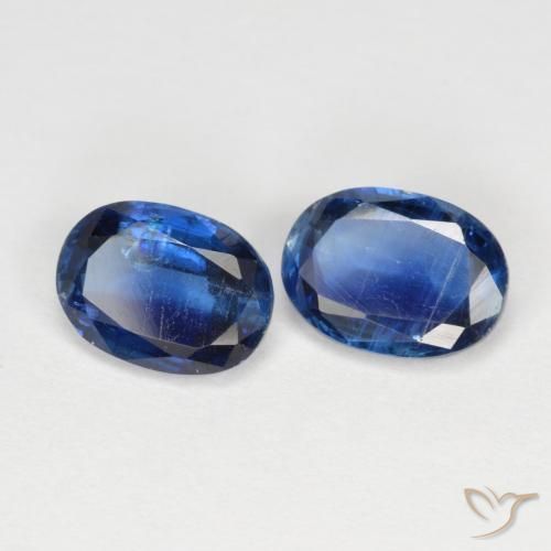 Gemme di Cianite Blu navy naturale da 1.88 ct, Ovale, VS-SI