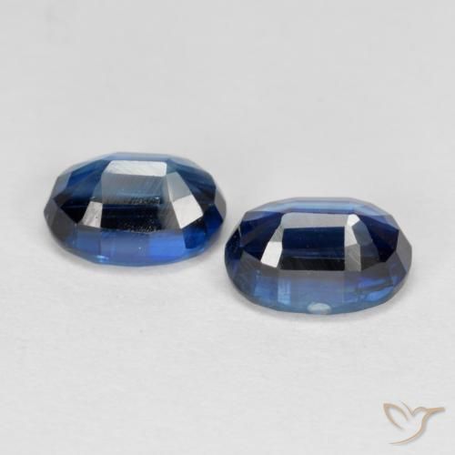 Gemme di Cianite Blu navy naturale da 2.64 ct, Ovale, VS-SI