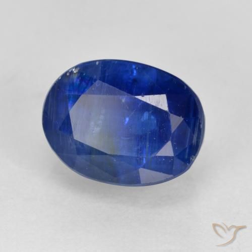 Cianite Blu scuro naturale da 2.16 ct, Ovale, SI