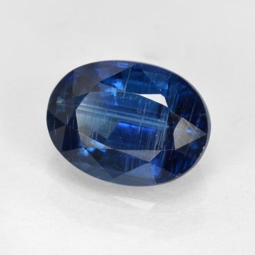 Cianite Blu scuro naturale da 1.69 ct, Taglio ovale, VS-SI