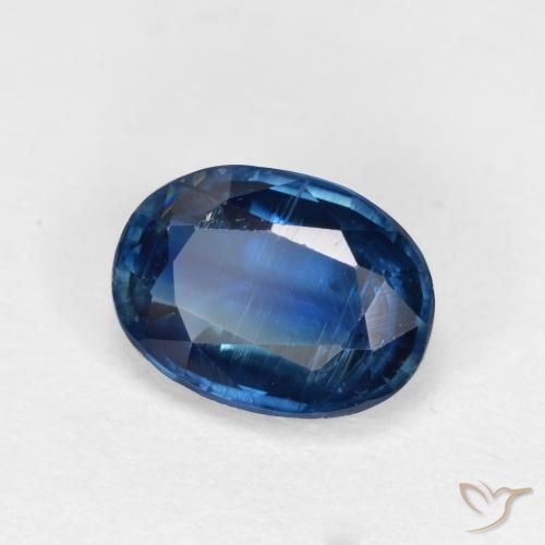 Cianite Blu navy naturale da 1.71 ct, Taglio ovale, VS-SI