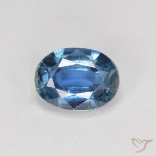 2.08ct Naturale Blu navy Cianite, Ovale, VS-SI