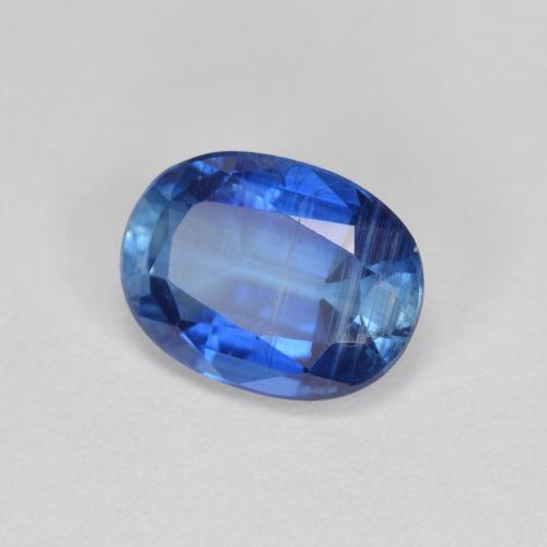 Cianite Blu scuro naturale da 1.62 ct, Taglio ovale, VS-SI