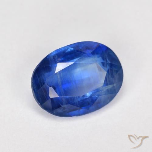 Cianite naturale blu da 1,84 ct, taglio ovale, SI