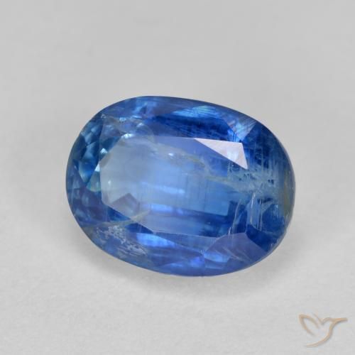 Cianite Blu acceso naturale da 2.37 ct, Taglio ovale, SI-I1
