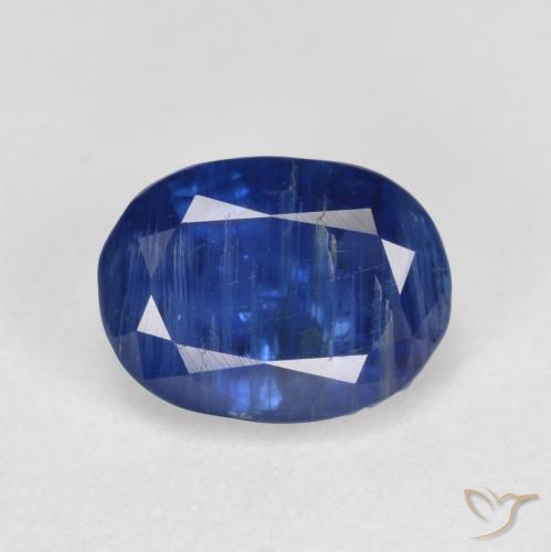 Cianite Blu scuro naturale da 1.81 ct, Taglio ovale, SI-I1