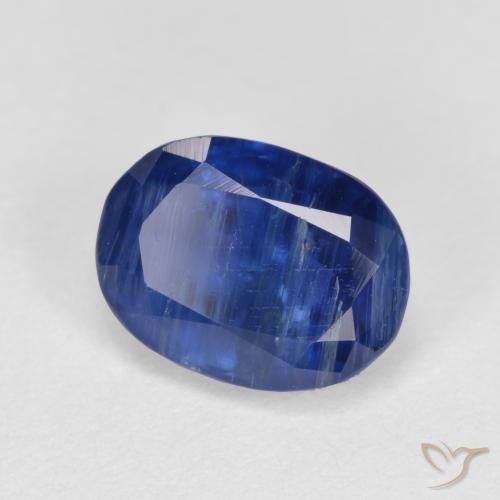 Cianite Blu scuro naturale da 1.81 ct, Taglio ovale, SI-I1
