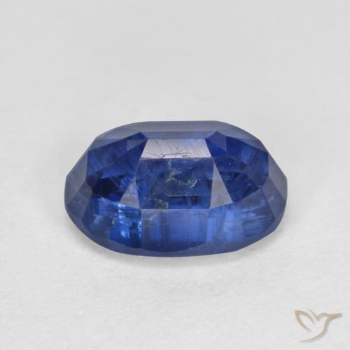 Cianite Blu scuro naturale da 1.81 ct, Taglio ovale, SI-I1