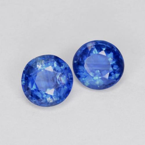 Cianite naturale blu da 1,26 ct, taglio rotondo, SI