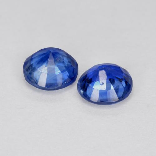 Cianite naturale blu da 1,26 ct, taglio rotondo, SI