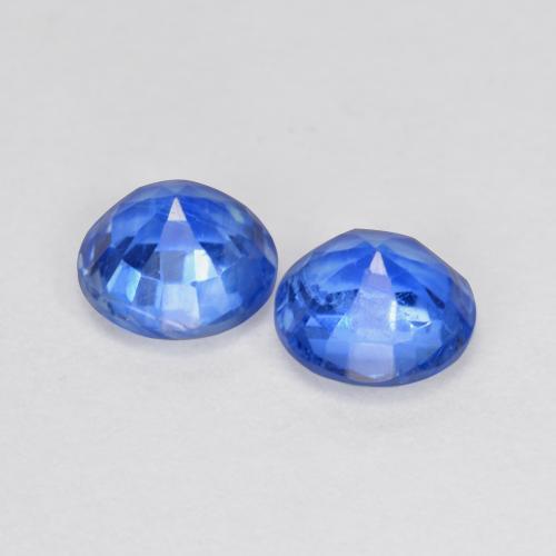 Cianite naturale blu da 1,36 ct, taglio rotondo, SI