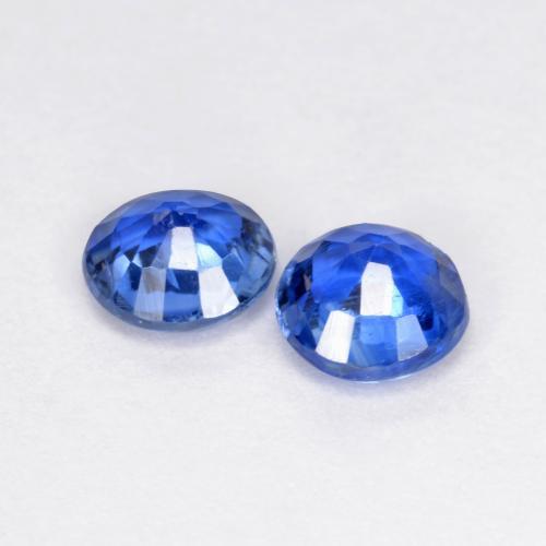 Gemme di Cianite Blu navy chiaro naturale da 1.22 ct, Taglio rotondo, SI