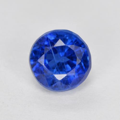 Cianite naturale blu da 0,93 ct, taglio rotondo, VS-SI