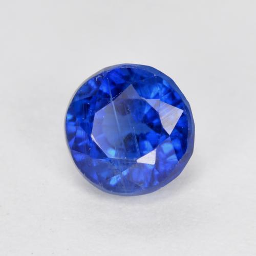 Cianite naturale blu da 0,93 ct, taglio rotondo, VS-SI