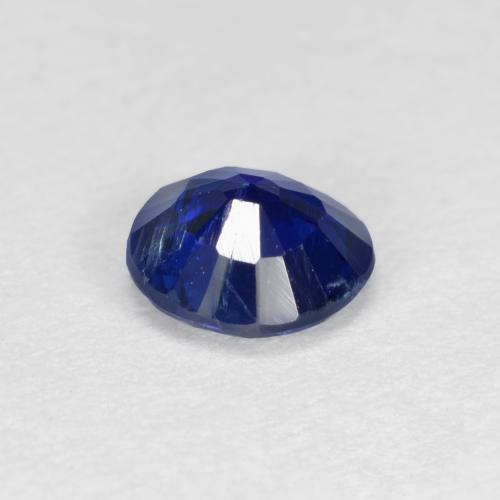 Cianite naturale blu da 0,54 ct, taglio rotondo, VS-SI
