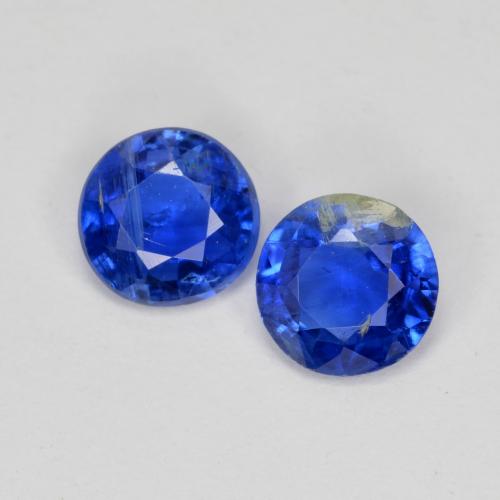 Cianite naturale blu da 0,96 ct, taglio rotondo, SI
