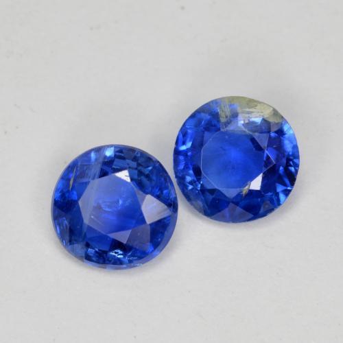 Cianite naturale blu da 0,96 ct, taglio rotondo, SI