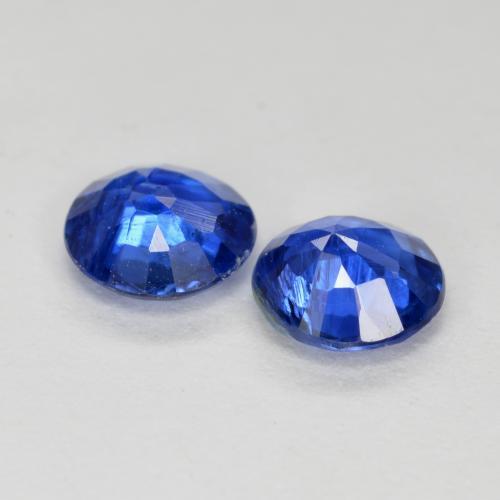 Cianite naturale blu da 0,96 ct, taglio rotondo, SI