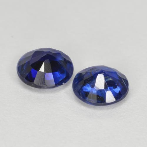 Gemme di Cianite Blu profondo azzurro naturale da 1.10 ct, Taglio rotondo, SI