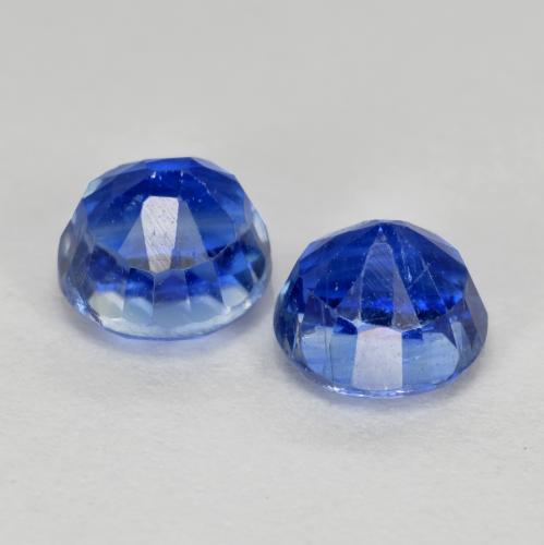 Gemme di Cianite Blu profondo azzurro naturale da 1.80 ct, Taglio rotondo, SI