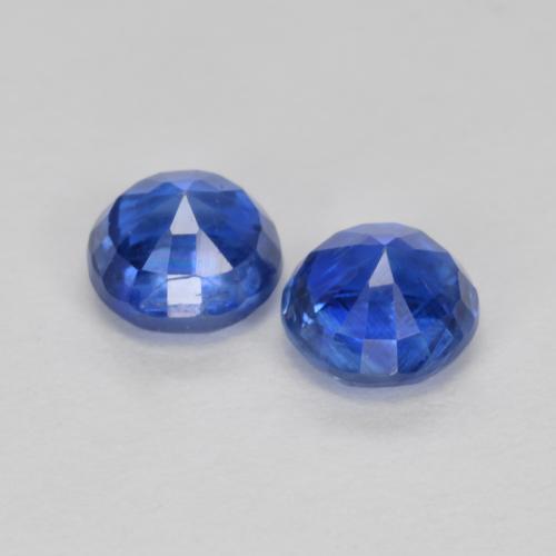 Cianite naturale blu da 0,85 ct, taglio rotondo, SI