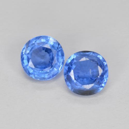 Gemme di Cianite Azzurro naturale da 0.74 ct, Taglio rotondo, SI