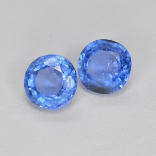 Gemme di Cianite Azzurro naturale da 0.74 ct, Taglio rotondo, SI