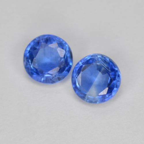 Cianite naturale blu da 0,69 ct, taglio rotondo, SI